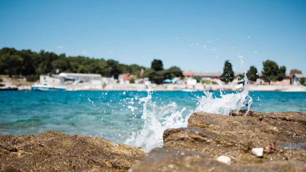 fkk camping kroatien direkt am meer wasser stein